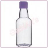 Garrafinhas PVC Cristal 50 ml. tampa reta Lilás
