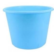 Balde para pipoca de 1,5 Lts na cor Azul Bebê