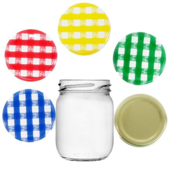 Pote Vidro P/ Bolo 200 Ml Papinha Compota Salada Doces Tampa na cor Branca