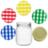 Pote Vidro P/ Bolo 200 Ml Papinha Compota Salada Doces Tampa na cor Branca